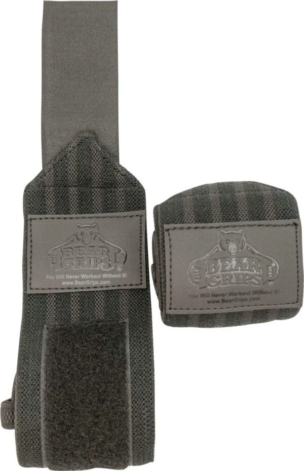 Bear Grips Gray Series Wrist Wraps 3 Bear Grips Gray Series Wrist Wraps