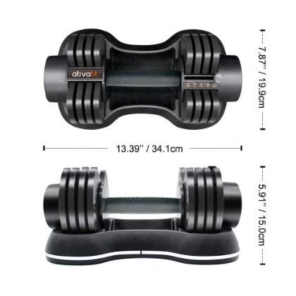 ATIVAFIT 27.5 LB GlideTech Adjustable Dumbbells 4 ATIVAFIT 27.5 LB GlideTech Adjustable Dumbbells - Image 2